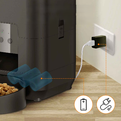 🐾 MixNshop™ Dispensador Automático de Comida para Mascotas 2L – Con App, USB y Batería