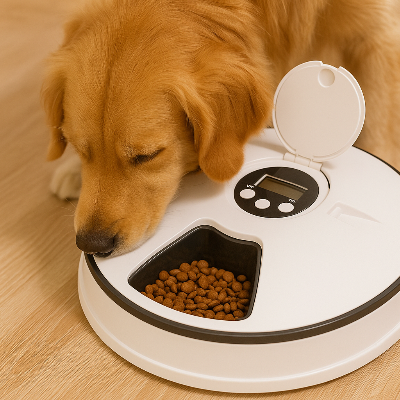MixNshop™ Comedero Automático para Mascotas con Temporizador – 6 Compartimentos Para Perros, Gatos y más mascota
