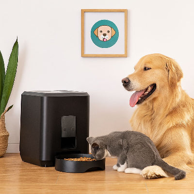 🐾 MixNshop™ Dispensador Automático de Comida para Mascotas 2L – Con App, USB y Batería